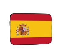 WHJDPP Spanish Flag Prints Shockproof Portable Laptop Sleeve Bag 15 inch for Men and Women Business Travel, Office Daily Use