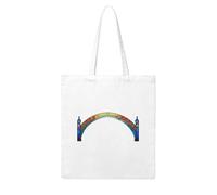 WHJDPP Stained Glass Bridge Picture Woman Canvas Tote Bag Strong and durable for traveling, shopping, Daily One Size