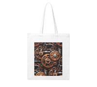 WHJDPP steampunk mechanical gears Picture Woman Canvas Tote Bag Strong and durable for traveling, shopping, Daily One Size