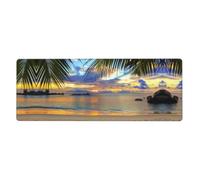 WHJDPP Sunset at The Beach Prints Extended Mouse Pad 12x31.5in