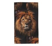 WHJDPP The Lion's Gaze Printed Towel Towels 27.5x16in Skin-Friendly Absorbent Fluffy and Soft for Bathroom, Beach, Outdoors