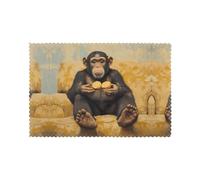 WHJDPP The Monkey Eating Biscuits Prints Placemats Set of 6 12x18in - Durable Table Layers for Stylish Home, Hotel & Festive Gatherings