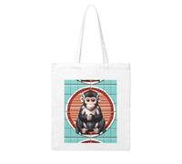 WHJDPP The silent monkey Printing Woman Canvas Tote Bag Strong and durable for traveling, shopping, Daily One Size
