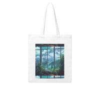 WHJDPP The view from the window Picture Woman Canvas Tote Bag Strong and durable for traveling, shopping, Daily One Size