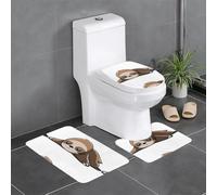 WHJDPP Three-piece floor mat set Sloth My Spirit Animal Picture water-absorbent and non-slip for bathrooms toilets and kitchens