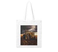 WHJDPP Tractor in the field Printing Woman Canvas Tote Bag Strong and durable for traveling, shopping, Daily One Size