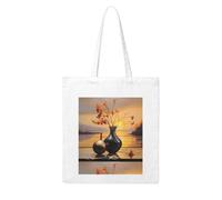 WHJDPP Vase at sunset Picture Woman Canvas Tote Bag Strong and durable for traveling, shopping, Daily One Size