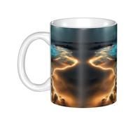 WHJDPP View under the moon Printed mug ceramic Mugs for cappuccino, latte, cereal, yogurt, milk, hot or cold drinks Micro-wave oven
