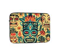 WHJDPP Vintage Aloha Tiki Pattern Prints Shockproof Portable Laptop Sleeve Bag 17 inch for Men and Women Business Travel, Office Daily Use