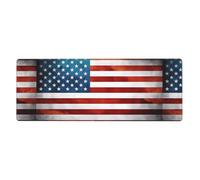 WHJDPP Vintage American USA Flag Prints Extended Mouse Pad 12x31.5in