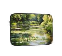 WHJDPP Water Lilies in The Pond Prints Shockproof Portable Laptop Sleeve Bag 10 inch for Men and Women Business Travel, Office Daily Use