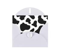WHJDPP White Greeting Card Cow spot Printing 4x6in for Christmas, children's birthdays, Valentine's Day, wedding anniversaries, and party invitations