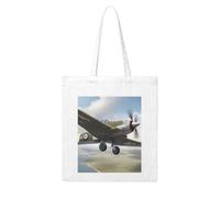 WHJDPP World War 2 Aircraft Airplane Picture Woman Canvas Tote Bag Strong and durable for traveling, shopping, Daily One Size
