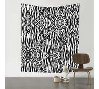 WHJDPP Zebra Print Prints Wall Tapestry 60x51in - Artistic Throw Blanket for Dorm, Beach, and Home Decor