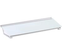 WHJJK Glass Whiteboard Desktop Computer Pad with Storage Drawer, 18" x 6", White Dry Erase Surface (GDP186)