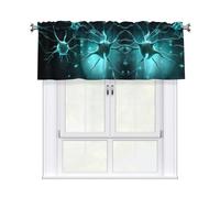 WHJSHOP A Few Nerve Cells Prints Bright & Cozy Kitchen Window Layer - 54x18 Inch Peach Skin Valance for a Welcoming Home