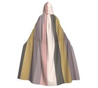 WHJSHOP A warm and rustic colour scheme Prints Halloween Adult Hooded Cloak No Zipper, Comfortable & Durable for Role-Playing