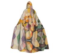 WHJSHOP Abstract potato colors Pattern Halloween Adult Hooded Cloak ensuring easy care and long-lasting use