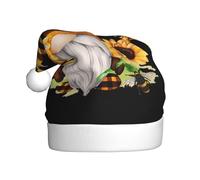 WHJSHOP Adult plush Christmas hat Gnome Bee Yellow Floral Prints with soft touch for holiday parties and dances suitable for men and women