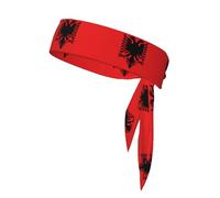 WHJSHOP Albanian flag Printing Sports headscarf, sweat absorbing and breathable, motion headband, double-sided kerchief