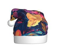 WHJSHOP Among the flowers Printed Christmas Hat for Adult Making It a Fun and Durable Gift for Men and Women