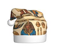WHJSHOP Ancient Egypt Tribe Series Printing Christmas Hat for Adult for men and women clothing headband for festive occasions