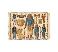 WHJSHOP Ancient Egypt Tribe Series Prints Placemats Set of 6 12x18in - Transform Your Table into a Cozy Haven for Memorable Meals