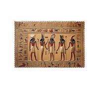 WHJSHOP Ancient Egyptian Hieroglyph Prints Placemats Set of 6 12x18in - Transform Your Table into a Cozy Haven for Memorable Meals