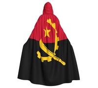 WHJSHOP Angola Flag Pattern Halloween Adult Hooded Cloak is a super large, comfortable, and durable cloak
