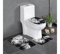 WHJSHOP Animal Tiger Prints 3 Piece Bathroom Rugs Set 24x16in - Plush Shag Throw Mats for Absorbent Comfort & Stylish Bathroom Decor