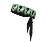 WHJSHOP Animated Mermaid Kissing Fish Printing Sports Double-Sided Headscarf Quick Drying, Moisture Wicking for Women, Girls, and Men