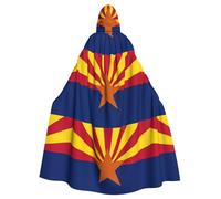 WHJSHOP Arizona Flag Prints Hooded Cloak - Dramatic Long-Sleeve Cosplay Layer