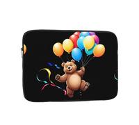 WHJSHOP Bear Chasing Balloons Pattern Laptop Case - Shockproof Portable Laptop Sleeve Bag for Men and Women Business Travel, School, and Office Use