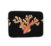WHJSHOP Beautiful Glitter Coral Pattern Laptop Case - Shockproof Portable Laptop Sleeve Bag for Men and Women Business Travel, School, and Office Use
