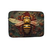 WHJSHOP bee Honeybee Prints Portable Shockproof Laptop Sleeve Case for Men and Women Business Travel, and Office Daily Use
