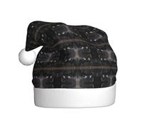 WHJSHOP Black handsome horse Printing Christmas Hat for Adult for men and women clothing headband for festive occasions