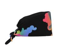 WHJSHOP Breathable Work Hat Flying Doves Among Colorful Clouds Pattern Premium Peach Skin Velvet Adjustable, Soft, Versatile