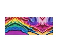WHJSHOP Bright Colors Pattern Extra Large Mouse pad Mousepad 12x31.5in for Desktop Computers, laptops, Personal Computers