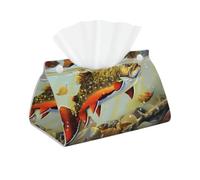 WHJSHOP Brook Trout Fly Fishing High-grade Long Tissue Box Cover