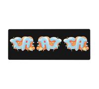 WHJSHOP Bubble Letters Pattern Extra Large Mouse pad Mousepad 12x31.5in for Desktop Computers, laptops, Personal Computers