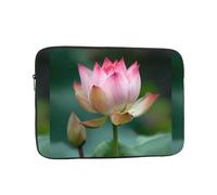 WHJSHOP Budding Lotus Pattern Laptop Case - Shockproof Portable Laptop Sleeve Bag for Men and Women Business Travel, School, and Office Use