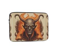 WHJSHOP Burning Devil Pattern Laptop Case - Shockproof Portable Laptop Sleeve Bag for Men and Women Business Travel, School, and Office Use