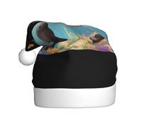 WHJSHOP Butterflies and Sea Lions Picture Christmas Hat for Adult Halloween party usage