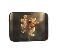 WHJSHOP Butterfly on a Wind Chime Pattern Laptop Case - Shockproof Portable Laptop Sleeve Bag for Men and Women Business Travel, School, and Office Use