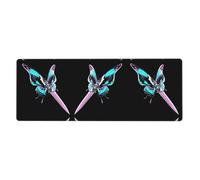 WHJSHOP Butterfly Pierced by a Sword Pattern Extra Large Mouse pad Mousepad 12x31.5in for Desktop Computers, laptops, Personal Computers