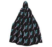 WHJSHOP Butterfly pierced by a sword Picture Adult Hooded Cape Cloak for Halloween, Role-playing Costumes, and Theme Parties