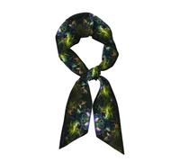 WHJSHOP Butterfly Winged Cat Picture Women's Fashion Scarf - Head Hair Accessories Versatile Scarf for Women Valentine's Day and Mother's Day, Black, One Size