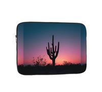WHJSHOP Cactus Sunset Silhouette Pattern Laptop Case - Shockproof Portable Laptop Sleeve Bag for Men and Women Business Travel, School, and Office Use