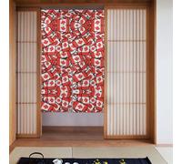 WHJSHOP Canadian flag Printing Curtain two Pieces Spliced 34x56in Fabric curtains, room dividers Fabric, Smooth & Not Easily Wrinkled