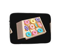WHJSHOP Candy Donuts in a Box Pattern Laptop Case - Shockproof Portable Laptop Sleeve Bag for Men and Women Business Travel, School, and Office Use